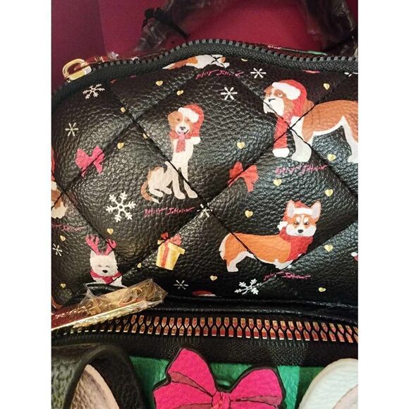 Betsey Johnson Christmas dog backpack and card case main image 9